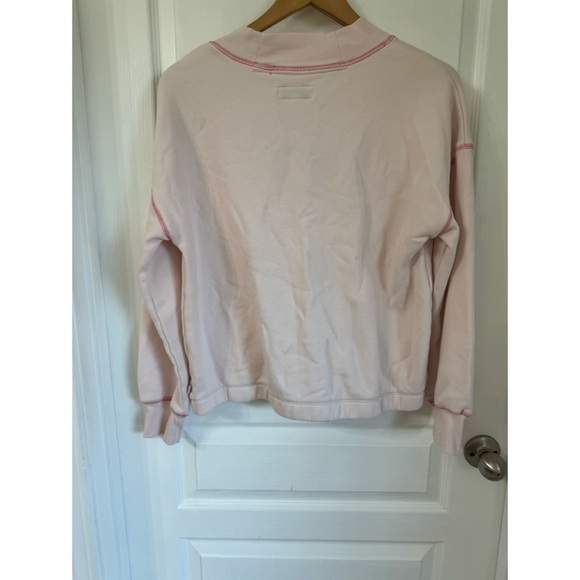 FREE ASSEMBLY PINK V NECK SWEATER SZ M - Picture 4 of 5